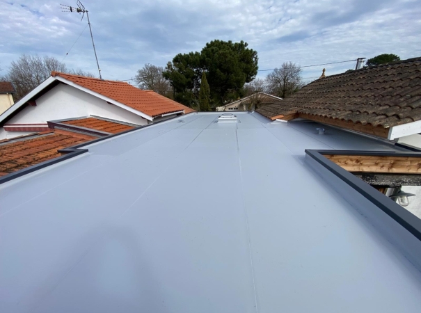 R&eacute;novation et modification d'un toit plat